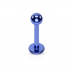 Blå labret med boll
