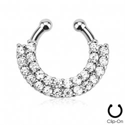 Fake septum med stenar