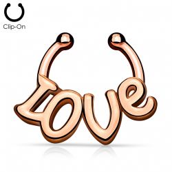 Fake Septum clicker "Love"