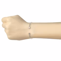 Stelt armband med pärla