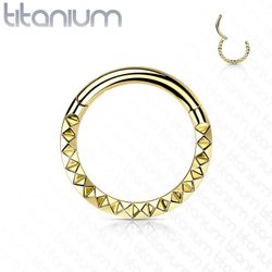 Hamrad piercingring i G23 titan