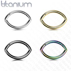 Oval G23 titan piercingring