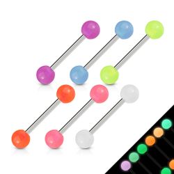 6 pack barbeller med glow in the dark bollar