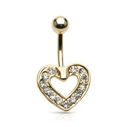 Navelpiercing 14 karats guldplätering