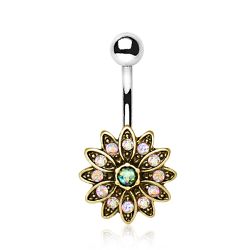 Navelpiercing solros