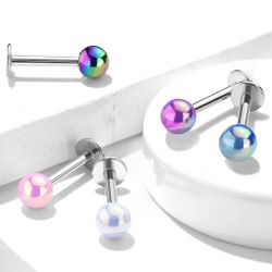 Labret med metallic lack
