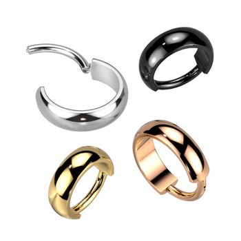 G23 titan piercingring med brett band