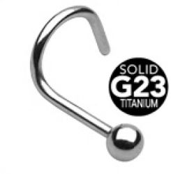 G23 titan näspiercing med boll
