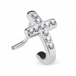 Näspiercing med kors