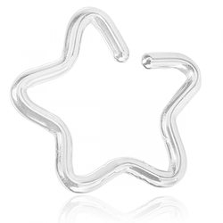 Fake piercing stjärna till näsa / helix