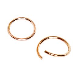 Piercingring roséguld pläterad