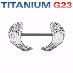 Bröstsköld med vingar G23 titan