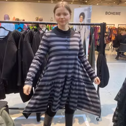 randig jacka i jersey från plü