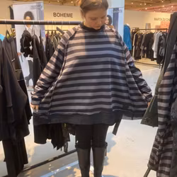 randig jerseytunika från plü