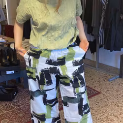 mönstrad byxa e-avantgarde
