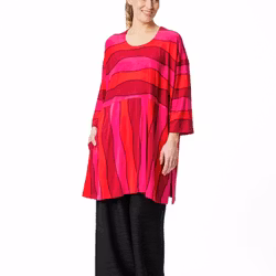 Desmona tunic i röda nyanser från aino