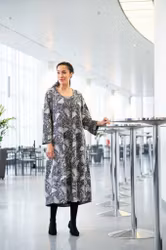 svartvit klänning aino