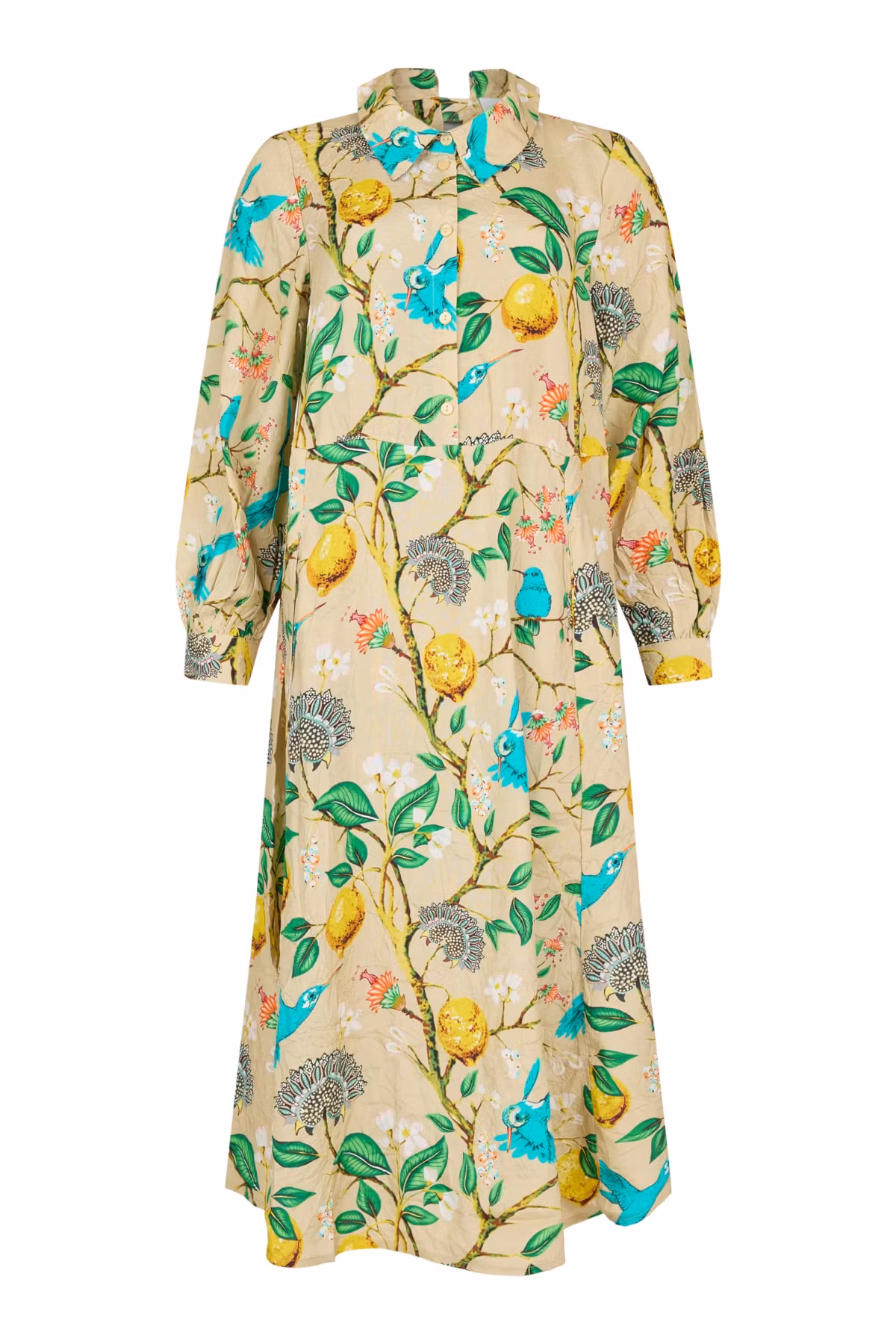 mönstrad viskosklänning från Noen