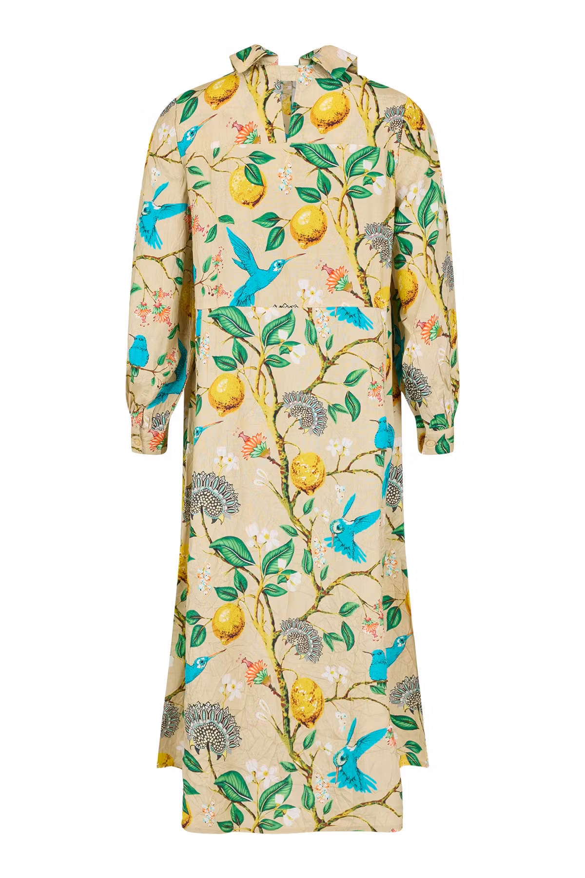 mönstrad viskosklänning från Noen