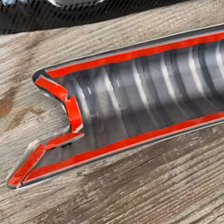 Tröskelskydd t bagageutrymmet, svartborstade - Tesla Model 3