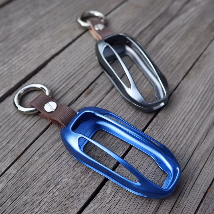 Nyckelhållare - aluminium - blå Tesla Model X