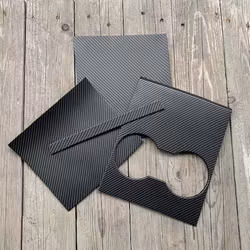 Paneler t centerkonsollen matt carbon fiber - Tesla Model 3