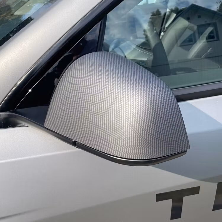 Kåpor till backspeglarna i matt carbon fiber till Tesla Model Y