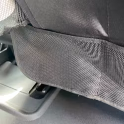 Förvaringsficka t baksidan av framsätena, svart