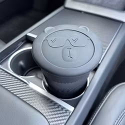 Papperskorg till mugghållaren, svart