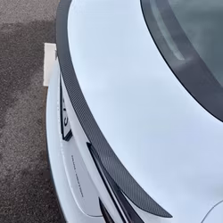 Spoiler med fasade kanter i abs, 2 färger - Tesla Model 3 Highland