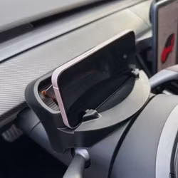 Mobilhållare bakom ratten, silikon - Tesla Model 3/Y