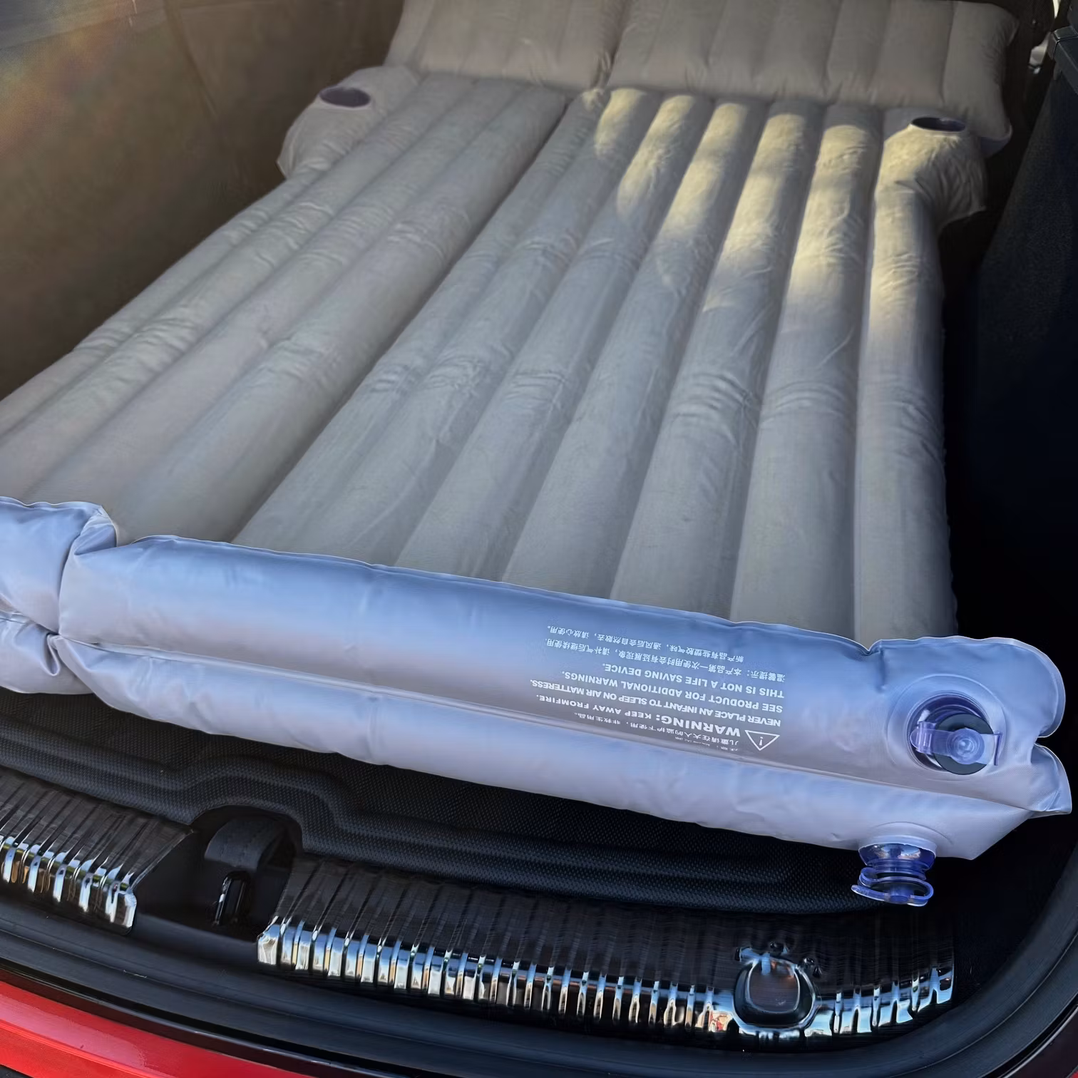 Luftmadrass, beige - Tesla Model 3/Y