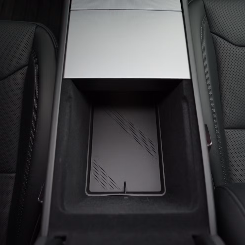 Silikonmatta till armstödet, svart - Tesla Model 3 Highland/Y Juniper