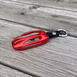 Nyckelhållare - aluminium - röd Tesla Model X
