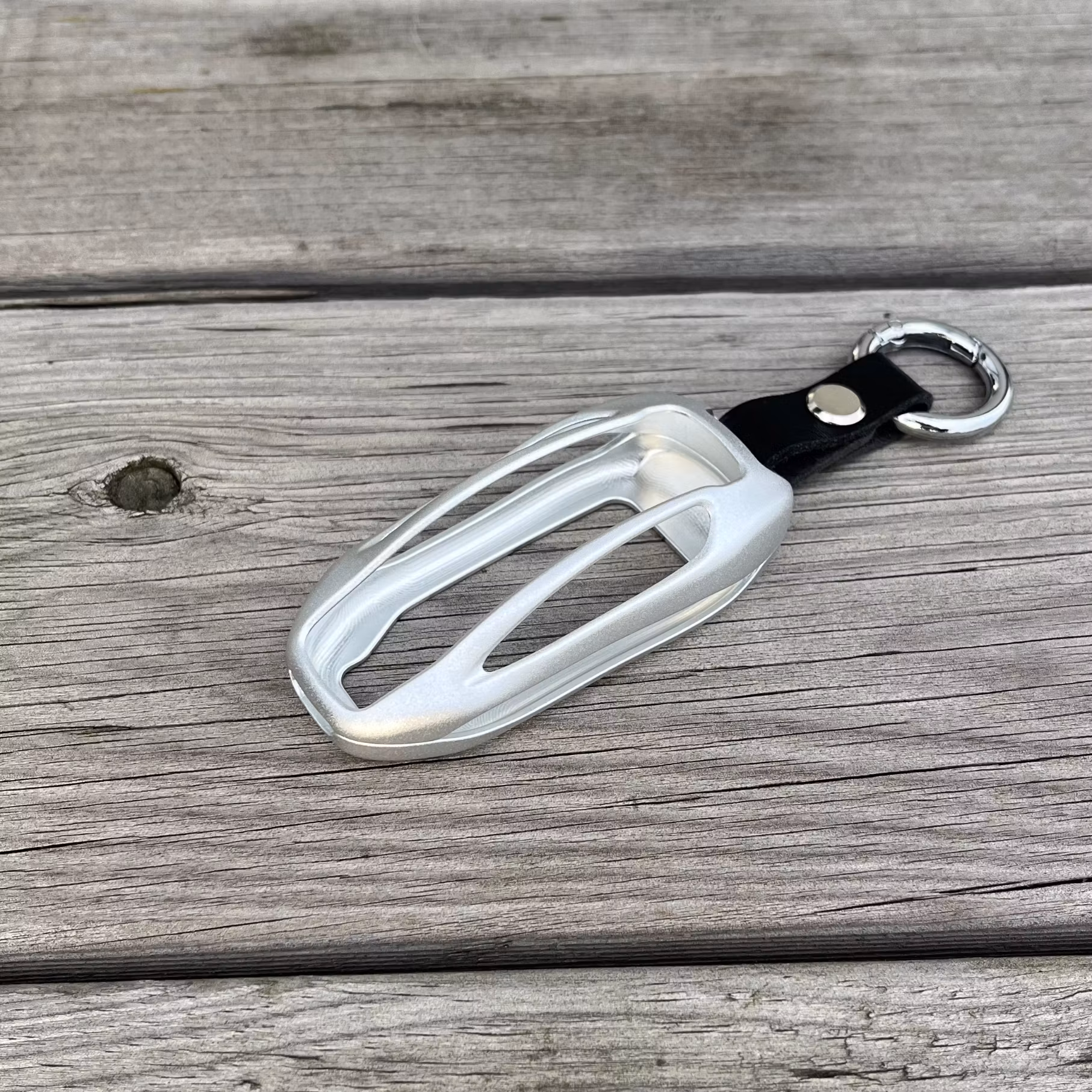 Nyckelhållare - aluminium - silver Tesla Model X