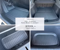 Paket: 6 mattor TPE - Tesla Model Y Juniper LR AWD, P
