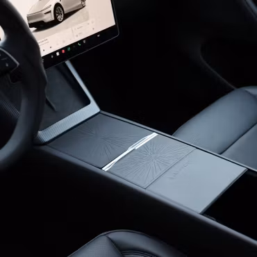 Silikonskydd t mittkonsolen, 3 delar - Tesla Model Y Juniper LR, P