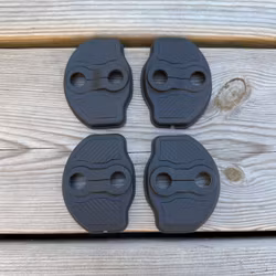 Door lock covers, set of 4 - black - Tesla Model 3 Highland/Model Y Juniper