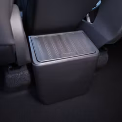 Rear seat storage, click lid - black - Tesla Model Y
