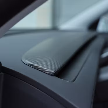 Paneler t instrumentbrädan, matt carbon fiber - Tesla Model Juniper