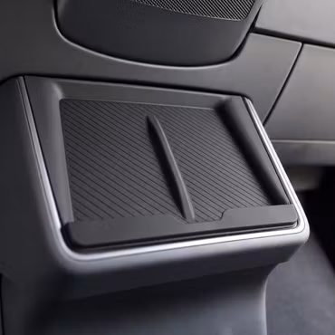 Skydd till mobilladdaren i silikon, svart - Tesla Model Y Juniper Standard
