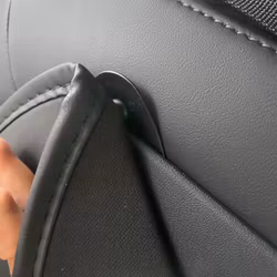 Anti-kick for front seats, black full model - 2-pack - Tesla Model 3/Y+S/X 2022