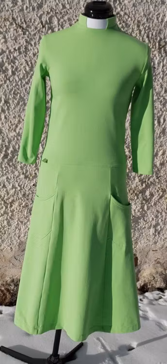 Fynd Emma Lång Diakon, XS, Limegrön, Trekvart ärm