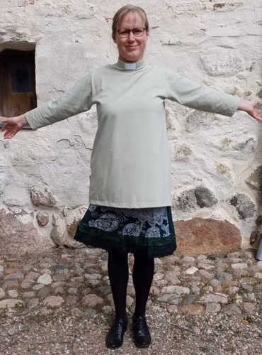 Fynd Elin Diakon, XS, Pistaschgrön, Trekvarts ärm