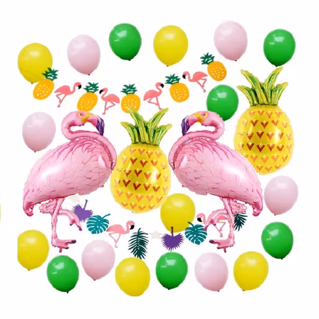 Aloha flamingo folie ballongkit