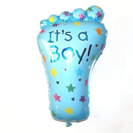 Folieballong “It’s a boy” BLÅ FOT