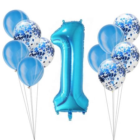 Ballonger 1 år - Blått