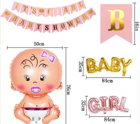 Baby Shower Kit - IT'S A GIRL