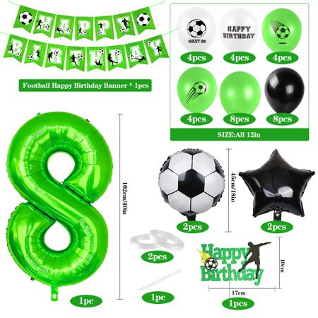 8 år Fotbollstema