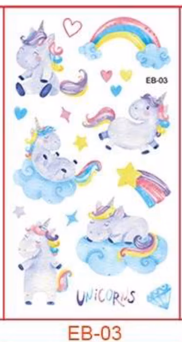 Unicorn tatueringar